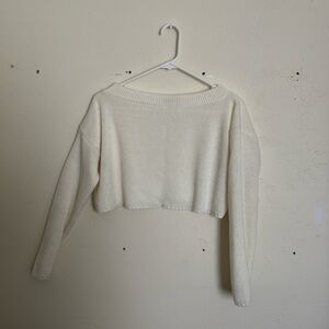 Cream Women's Sweater Short Set